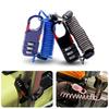 Extended Beam Anti-theft Combination Padlock with Retractable Steel Cable for Luggage, Gym, Dormitory, Cabinet, and Door Security