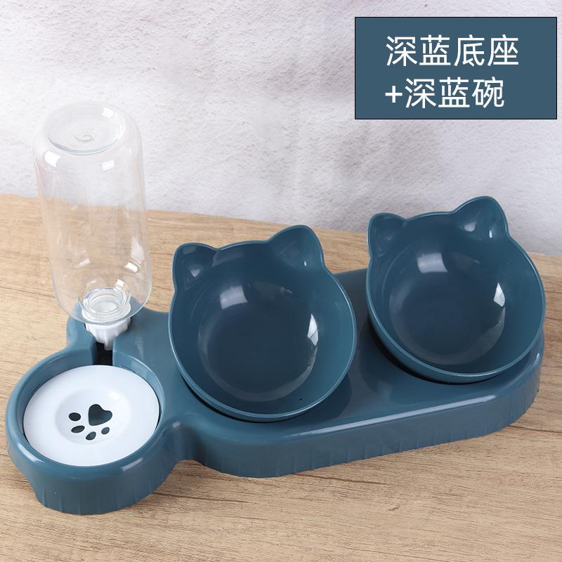 Futternapf, Doppelnapf, Automatischer Wassernapf, Kippbarer Futternapf, Hunde Haustierzubehör