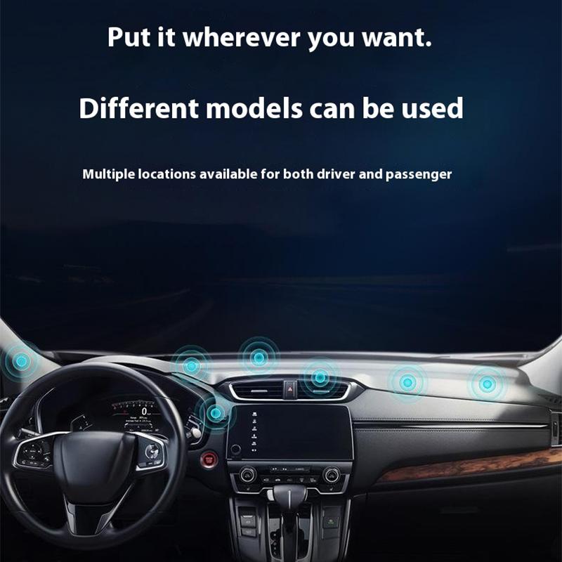 

Q6 Car Dashboard Magnetic Phone Mount Ring Shape Phone Holder with Adhesive Bottom Black