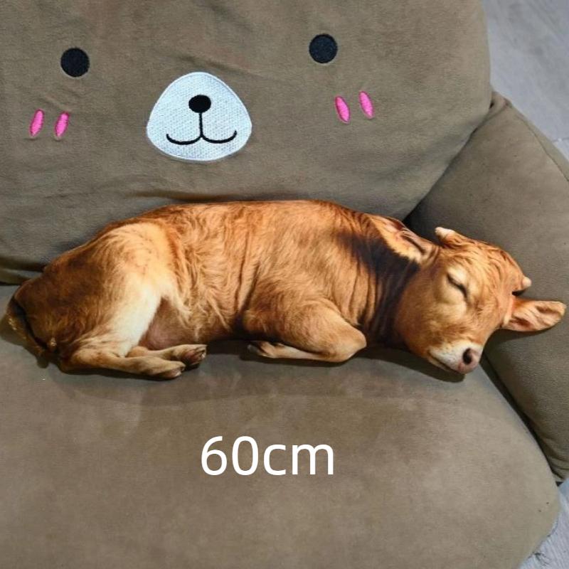 3D Printed Pig Stuffed Plush Pillow Realistic Soft Skin Friendly Fabric Cute Cushion for Sofa Bed Holiday Gift for Kids