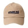 Macni SIGNATURE LOGO BALL CAP_BEIGE
