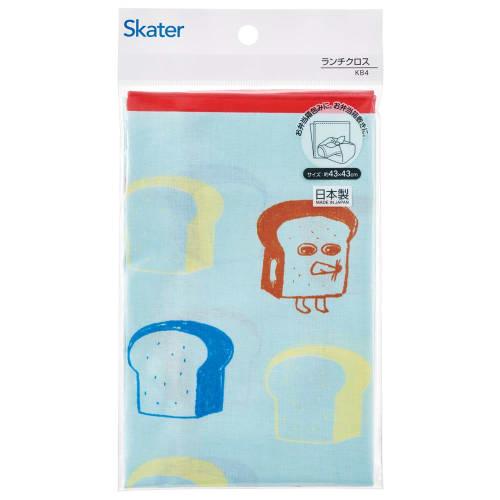Skater Kids' Lunch Cloth, 43x43cm, Made in Japan, Bread Thief Design, KB4