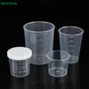 10Pcs Plastic Measuring Cup Set with Lids-Graduated Lab/Kitchen Storage Cups,Leakproof Small Container for Liquids & Powders