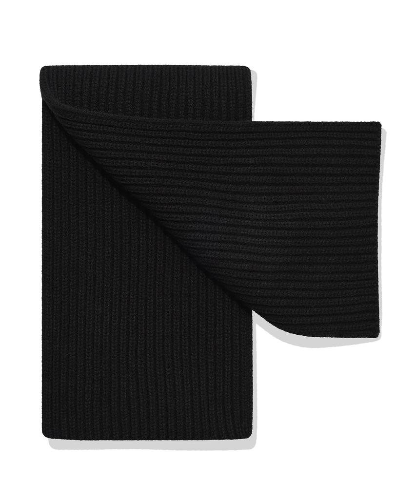 WACKY WILLY Basic Knit Scarf Black