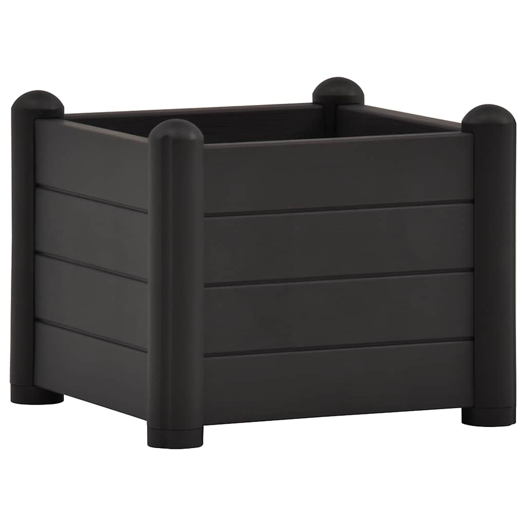 Garden Raised Bed PP Anthracite 43 X 43 X 35 Cm