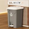 Large 30L Outdoor Kitchen Trash Can with Pedal and Lid