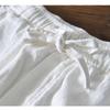 Summer Simple Style Men's Pants Beach Breathable Ramie Cotton Men Trousers Daily Casual Baggy Long Pants Solid Color Drawstring Elastic Waist