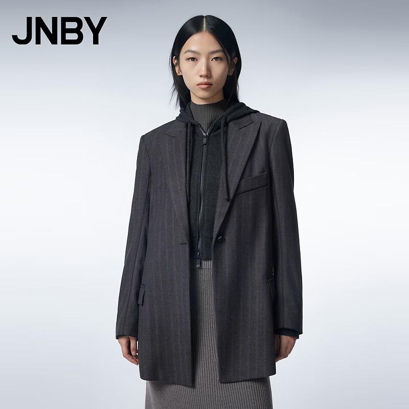 

JNBY Women s Autumn Wool Blend Blazer Collar Coat S