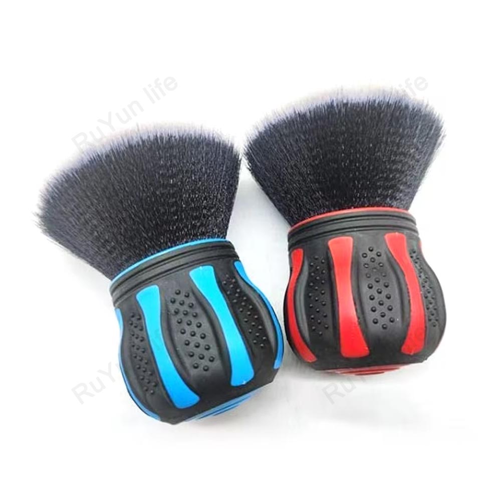 2pcs Car Detailing Brushes Automobile Interior Soft Bristles Brush Air Vent Dust Cleaner Dusting Cleaning Tool with Storage Rack