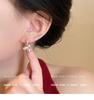 2024 Elegant Pearl Pendant Earrings - Convertible Design, High-End Versatile Style for Women