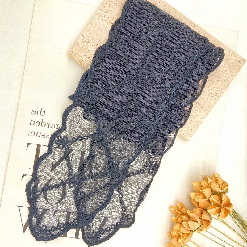 French Lace Embroidered Silk Scarf Headband - Super Fairy Sweet Hair Ribbon