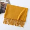 Women's Solid Color Imitation Cashmere Scarf - 200g, Red, Warm Autumn/Winter Shawl and Neckerchief