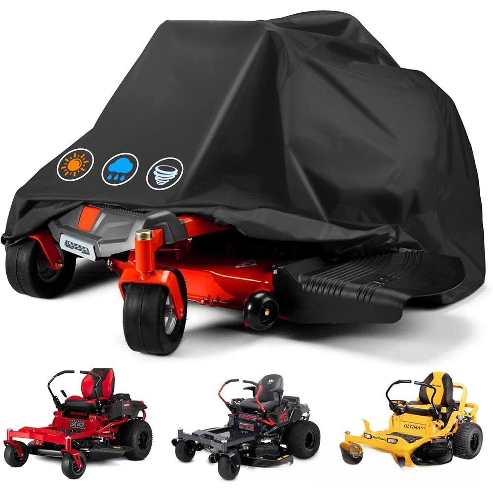 For ZERO Turn Tractor Lawn Mower Cover Heavy Duty Oxford 210L 117W 140H CM Waterproof UV Resistant Elastic Hem