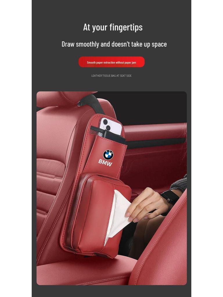 Sitzseiten-Aufbewahrung & Taschentuchbox für BMW X3/X4/X5/X6/X7/3er/5er Serie