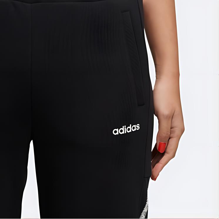 Adidas Neo W Ce 3S 7/8 Tp Slim Fit Straight Leg Mid Rise Nine Point Knitted Sports Pants Women Pants Black DW7997