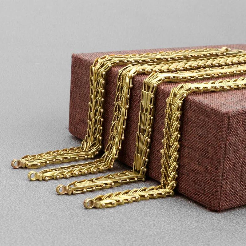 Para Kości Ryb Żółta Bransoletka Hip Hop Punk Zdominująca Kość Węża Biżuteria Bransoletka