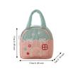 Portable Small House Shaped Handbag Large Capacity Makeup Organizer Bag  Daily Use