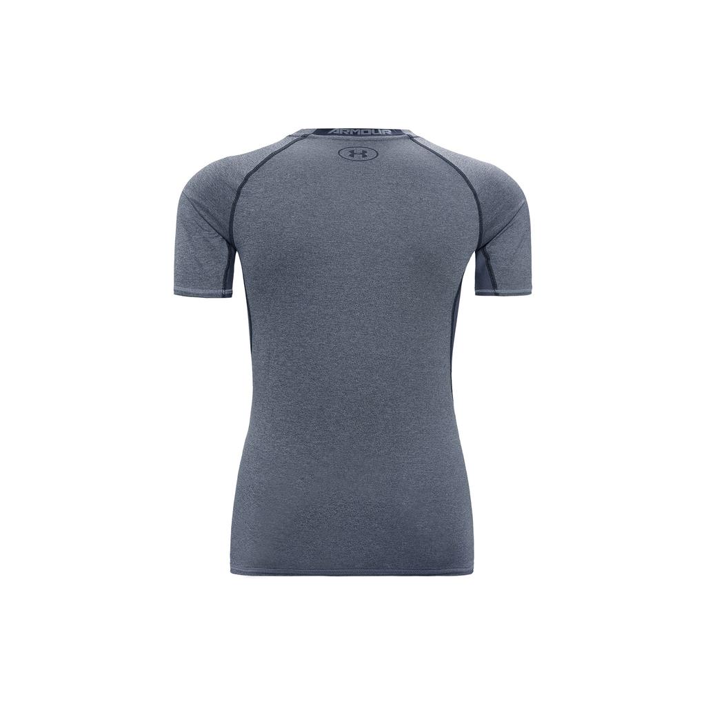 Under Armour Slim Fit Comfortable Sports Short Sleeve Gym Shirt Men Gray 1257468-090