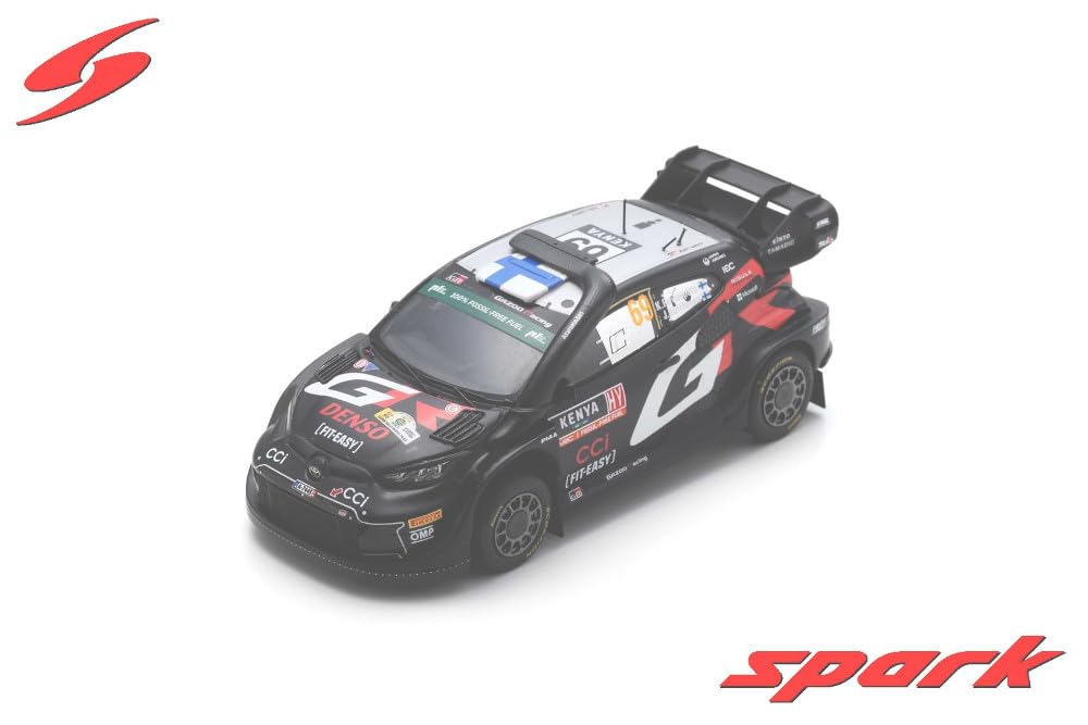 Spark 1/43 Scale Toyota GR Yaris Rally1 2024 Safari Rally Winner #69 K. Rovanperä Finished Model