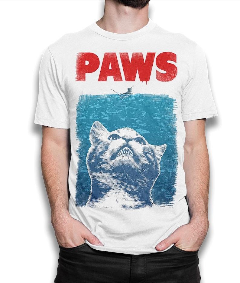Cat Paws Jaws Funny Mens Lady Shortsleev Harajuku Casual Oneck Streetwear New Arrival Ventilate Fashion New Style Tee Tops