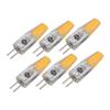 JGGLD G4 LED Bulbs, 6-Pack, 2W, 180lm High Brightness, for Table Lamps, Wall Lamps, Chandeliers, 120V. Item Type: G4 Bulb. Material: Aluminum. Load