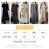 H2four Knit Long Round Long Solid Perfect for Office Winter Women's Dress, Neck, Sleeves, Pleated, Warm, Figure-Flattering, Slimming, Casual, Simple,
