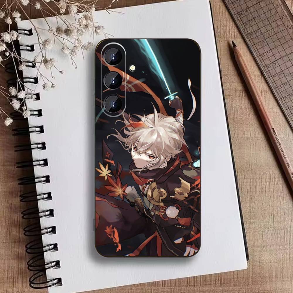 K-Kazuha Genshin K-Kaedehara Phone Case For Samsung Galaxy A73,A72,A71,A70,A52,A51 Others Soft Black Cover
