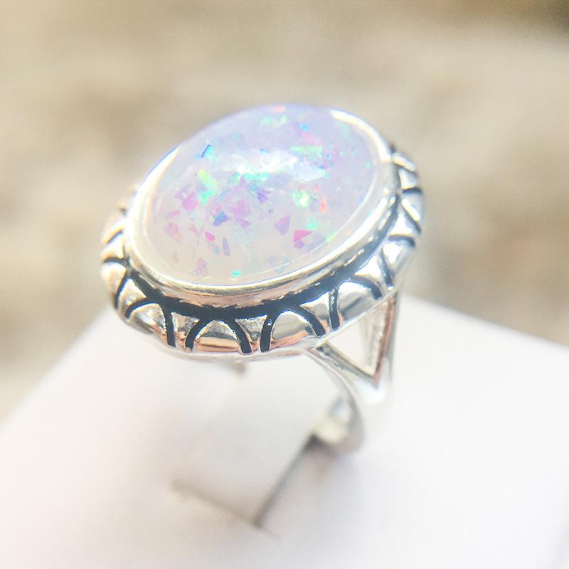 Jewelry, Popular Court Retro Rings, Female Opal Rings