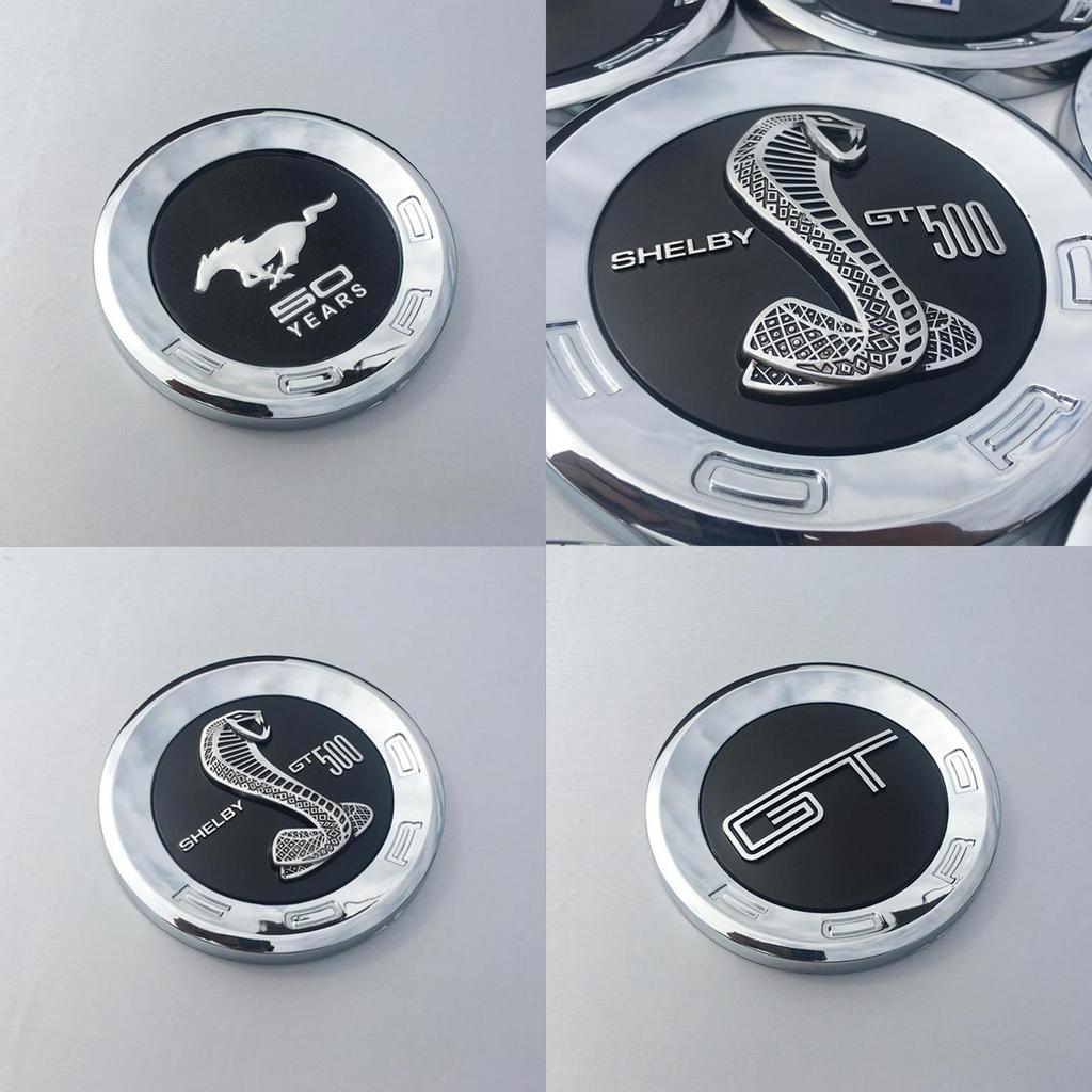 Mustang Kofferraum Heckklappe Emblem Abzeichen Tankdeckel Ford Jubiläumslogo 59" Chrom