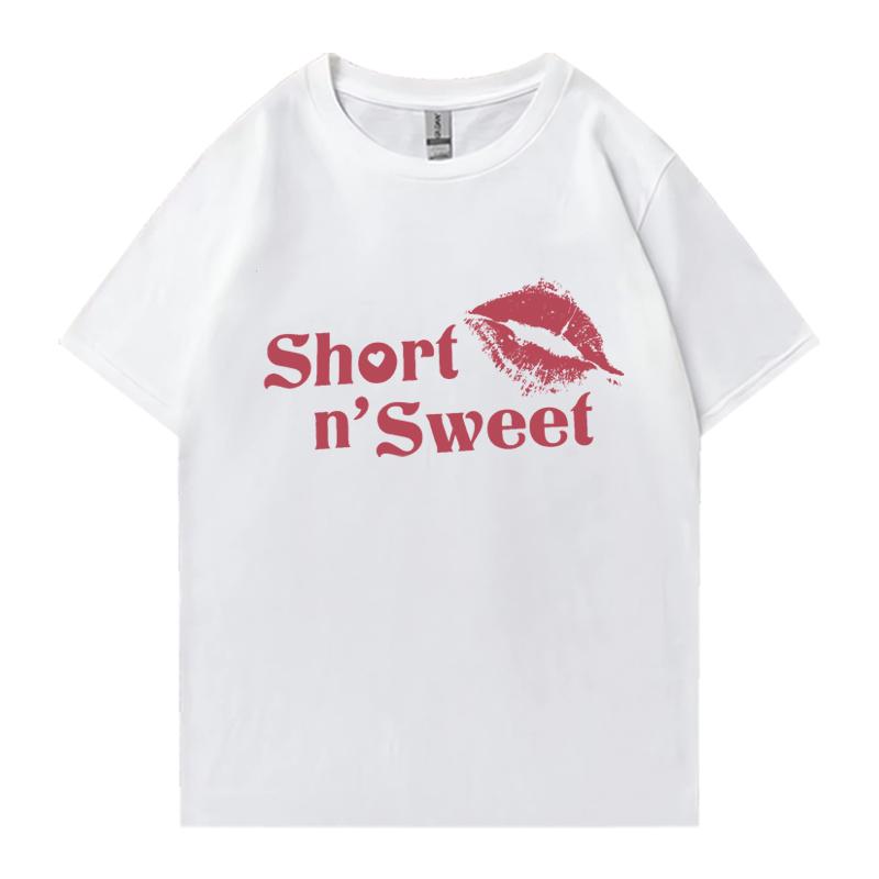 New in Sabrina Carpenter Sweet Fashion Yk TShirt Unisex Women Oversized Cute Short Sleeve T Shirts Unisex Cotton Clothing