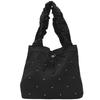 ins Korean version of fashionable small fresh shoulder bag 2025 new literary canvas tote bag versatile pleated shopping bag