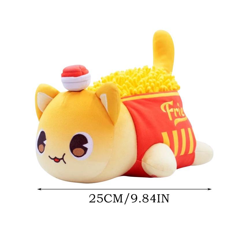 

25 см плюшевые игрушки для кошек с колой, пончики с начинкой из кошачьей еды, уникальный подарок для девочек и фанатов