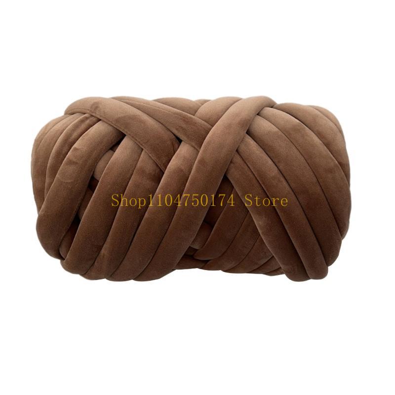 Chunky Tube Yarn for Knitting Soft and Plush Crystal Braid Cotton Thread top sale