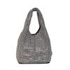 New Handmade Rhinestone Bucket Evening Bag Women Chain Crossbody Top Handle Vest Purse For Wedding Banquet Party
