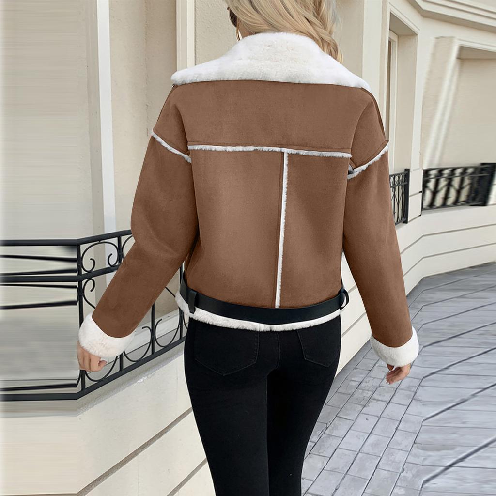 Women Business Casual Button Lapel Work Jackets Open Front Long Sleeve Hooded Fall Outfit