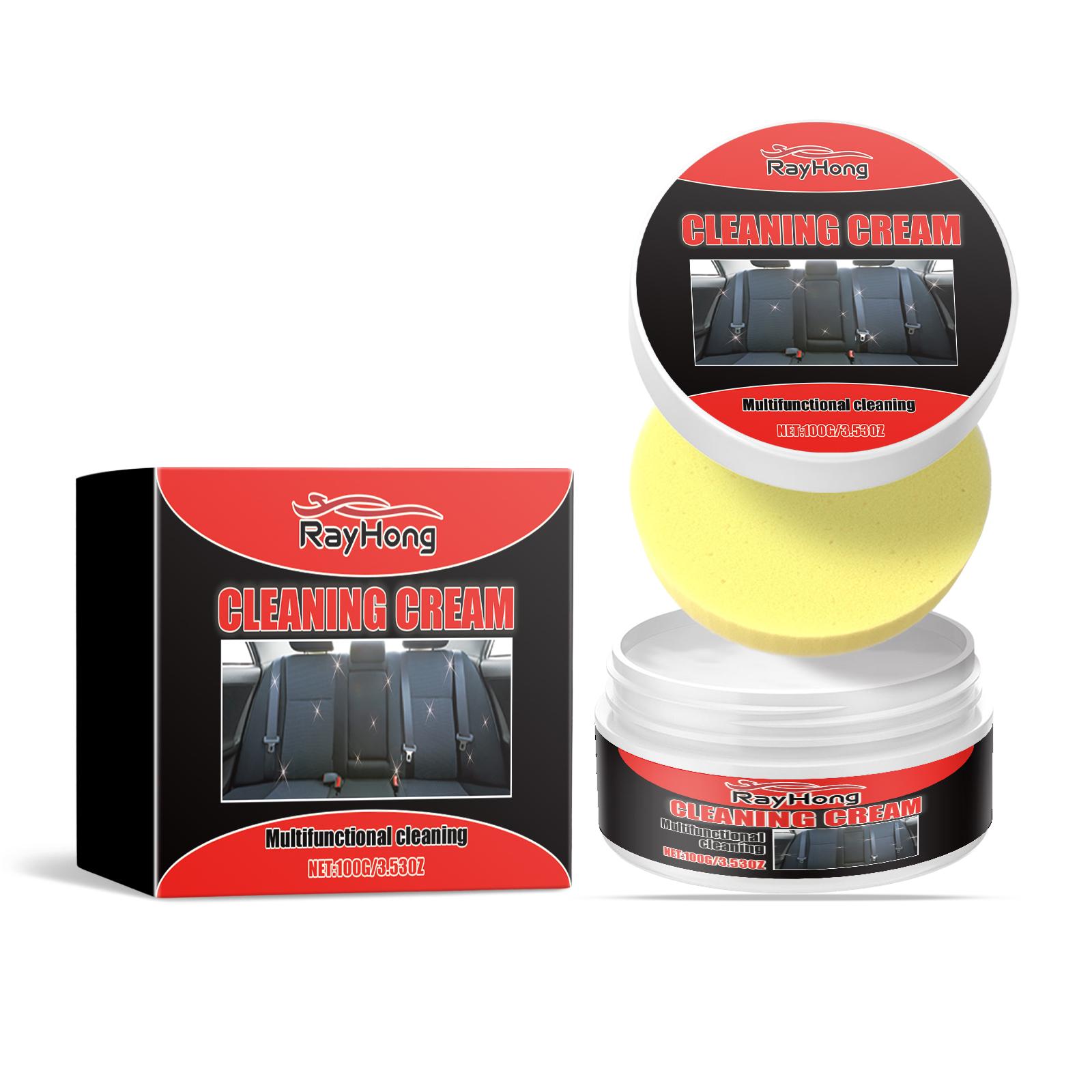 

Rayhong Leather Revitalizing Cream 100g Deep Cleansing, Stain Resistance Suitable for Multiple Scenarios Free Sponge Included