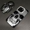 Halloween Silver IMD Phone Case for Apple 17PROMAX Halloween Air Skull Pumpkin Phone Case