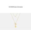 European & American Multi-layer Titanium Steel Necklace with Non-fading OT Buckle Clasp - Versatile Stackable Pendant for Women