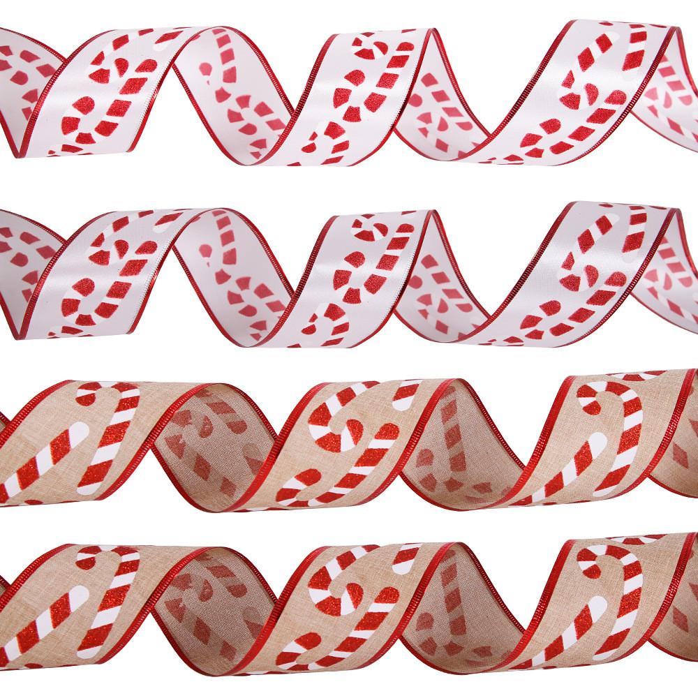 63cm Fabric Versatile Christmas Ribbon For Holiday Gift Packaging And Decorating