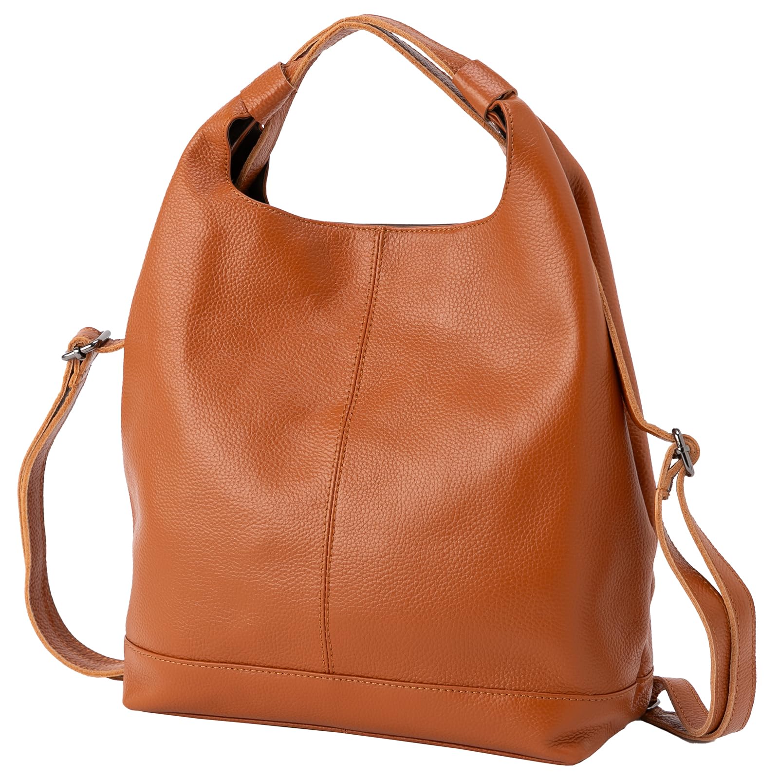 

Cowhide Tote Shoulder Office Birthday Camel [VIVID HORN] [La Creviar] Backpack, 2-way Bag, Women s, Commuting, School, Bag, Clean, Casual, Business,