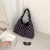 Commuter Bag Women's Large-capacity New Popular Round Polka Dot Underarm Shoulder Bag Portable Tote Bag Women