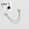 No Sew Hem Clips Magnetic Trouser Leg with Chain, Reusable Adjustable Alloy Fasteners, Invisible Garment Fixers Damage Buckle for T-shirt And