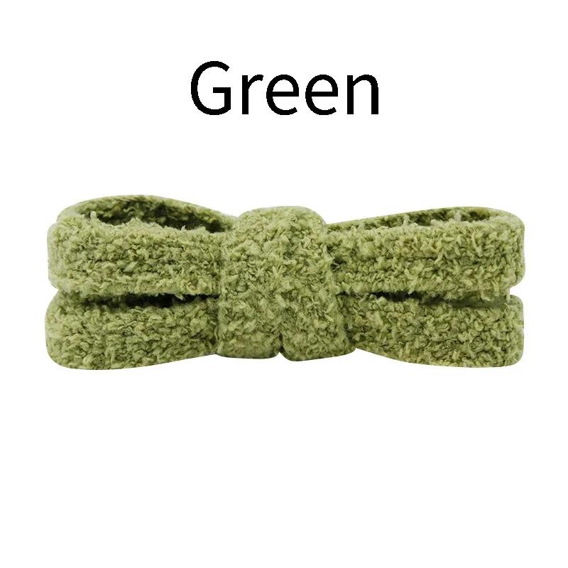 Flat Shoelace Fluffy Shoelaces 1.5CM Width Plush Rope Shoe Laces for Shoes Casual Sneakers 100/120/140/160CM Shoe Accessorie New