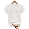 Foreign Trade Surplus Stock European Station 2024 Summer New Pure Cotton Short-Sleeve Men's T-Shirt Trendy Brand Little Monster Half-Sleeve Top