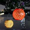 Outdoor Rainproof Solar Hanging Zen Lantern: Atmospheric Pendant Light for Trees and Courtyards