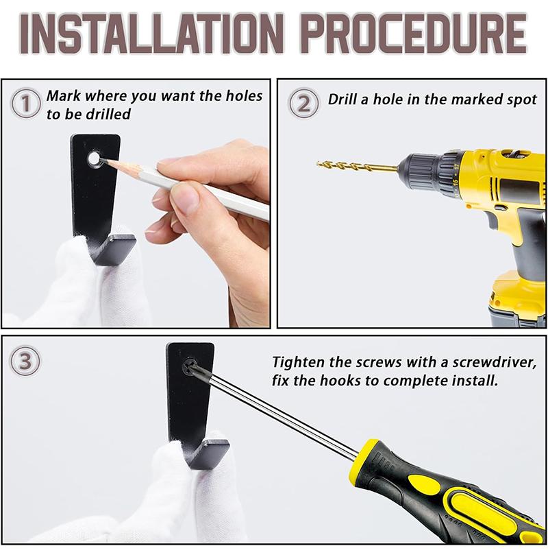 2Pcs Single Hole Wall Mounted Stainless Steel J-Type Clothes Hook Small Hooks for Hanging Cup,Coat,Hat,Bag,Towels with Screw