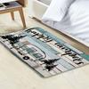 Rustic Wooden Camper Bath Mat - 17x29 Inch Bathroom & Kitchen Rug for Travel Trailer & Camping