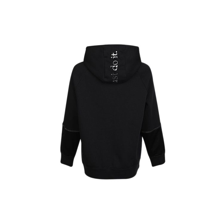 Nike NSW Icon Clash Logo Print Fleece Hoodie Women Hoodie Black DC0653-010