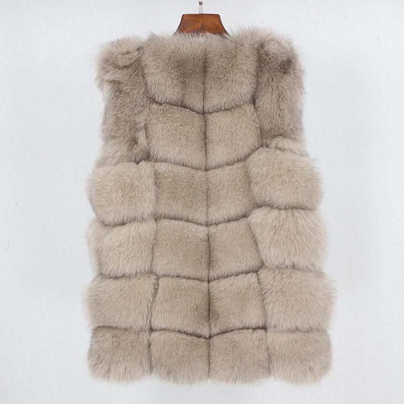 Dame 2023 Vintermote Ekte Revepels Slim Vestjakke