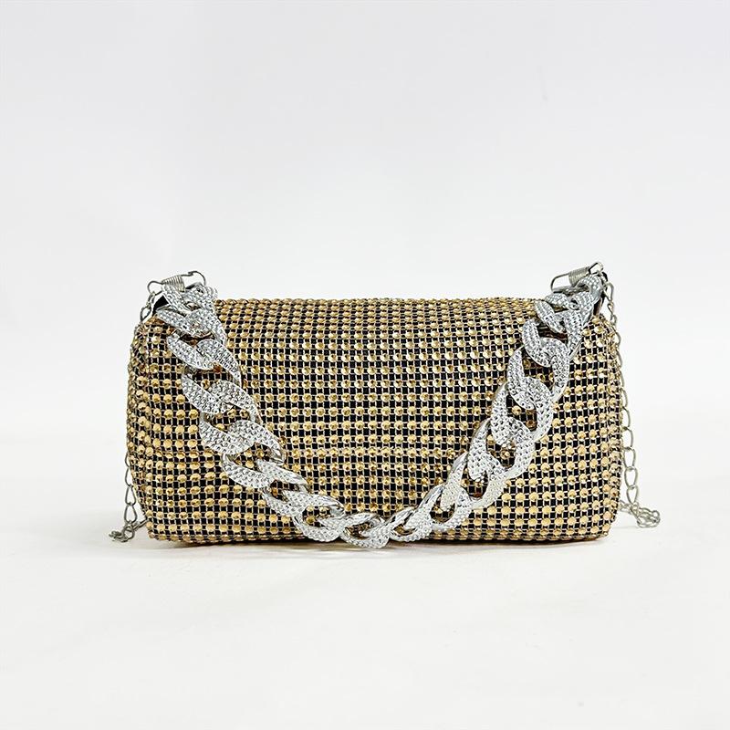 Wire Drill Chain Bag - Fashionable and Unique Spring Style Shoulder Bag for Women, A Small and Exclusive Evening Bag for Women.